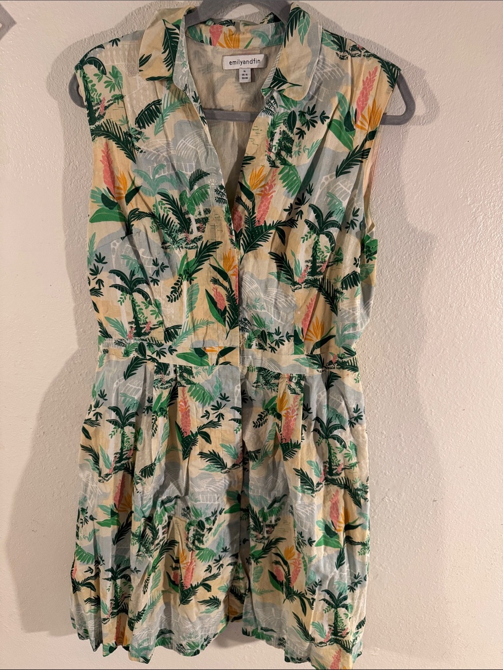 Emily and Fin tropical fit and flare dress